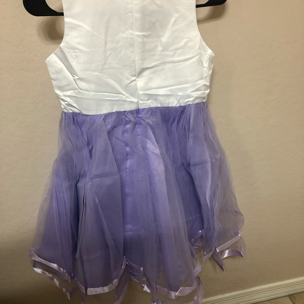 Girls Purple Unicorn Dress Size 10